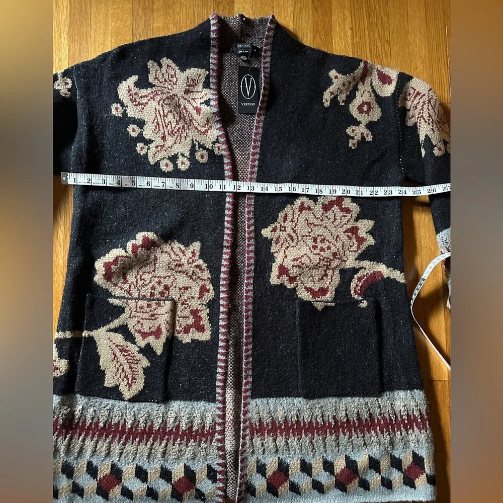 Vertigo Paris Floral and Geometric Duster, Size XL, NWT